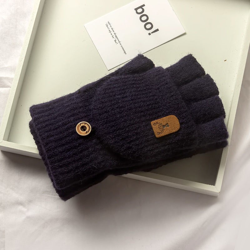Knitted Fingerless Touch Screen Gloves