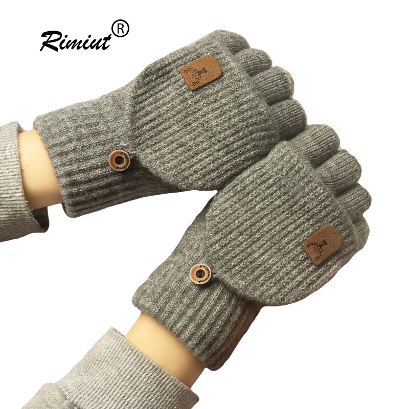 Knitted Fingerless Touch Screen Gloves