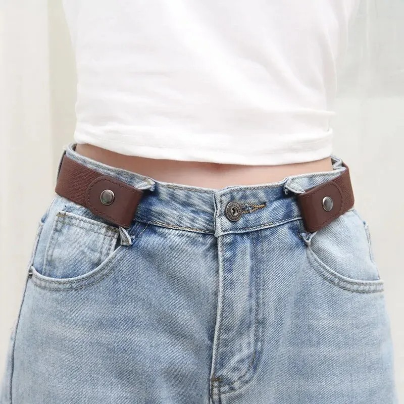Simple & Fashionable Elastic Belt Adjustable Woven Invisible Seamless Belt