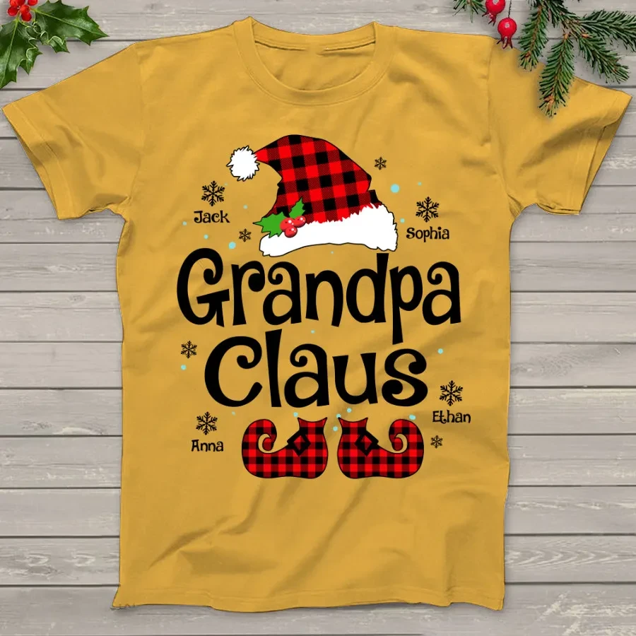Grandpa Claus Christmas Family Short Sleeve T-Shir