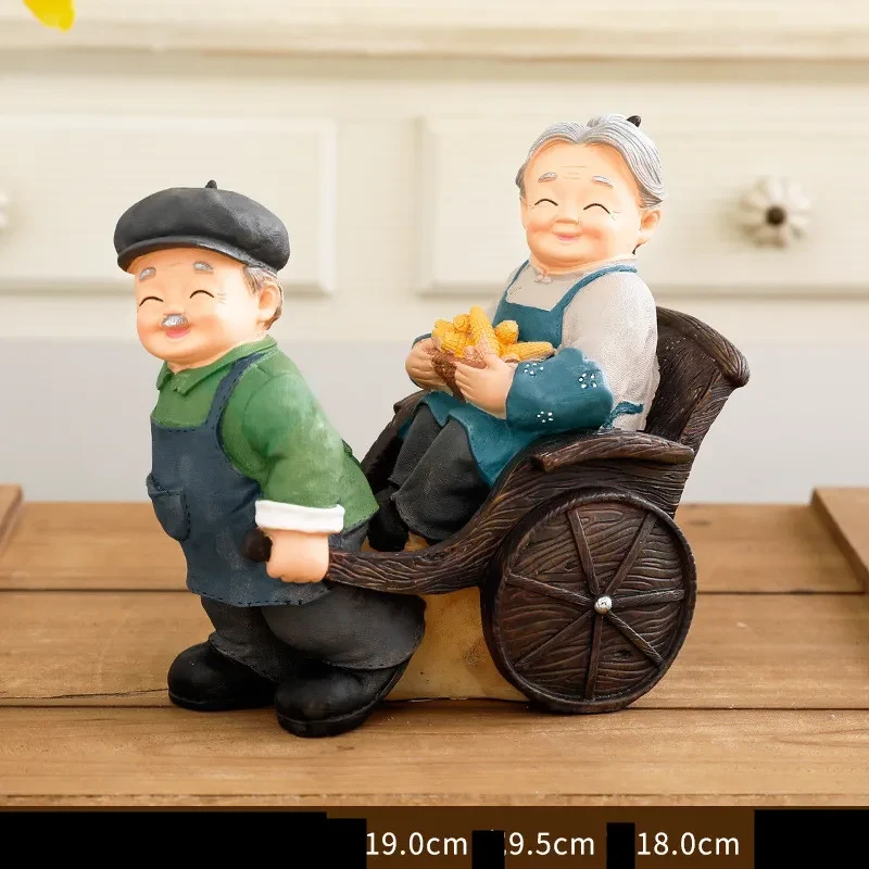 Creative Elderly Decoration Living Room Wine Cabinet Old Grandpa Milk