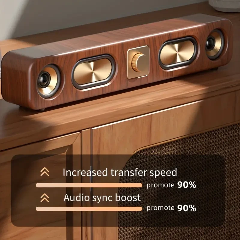 Three-dimensional Surround Sound Speakers Wired Dual Speakers Computer Speakers Stereo Subwoofer for Laptop Theater TV Auxiliary Sound Reinforcement