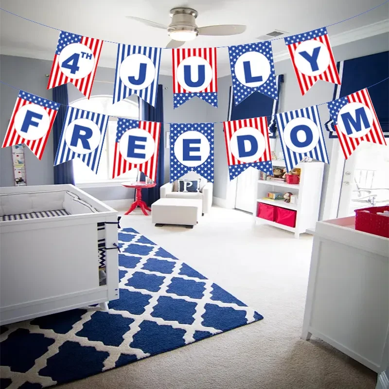 Hanging Flag Garden Banner National Day Party Decoration