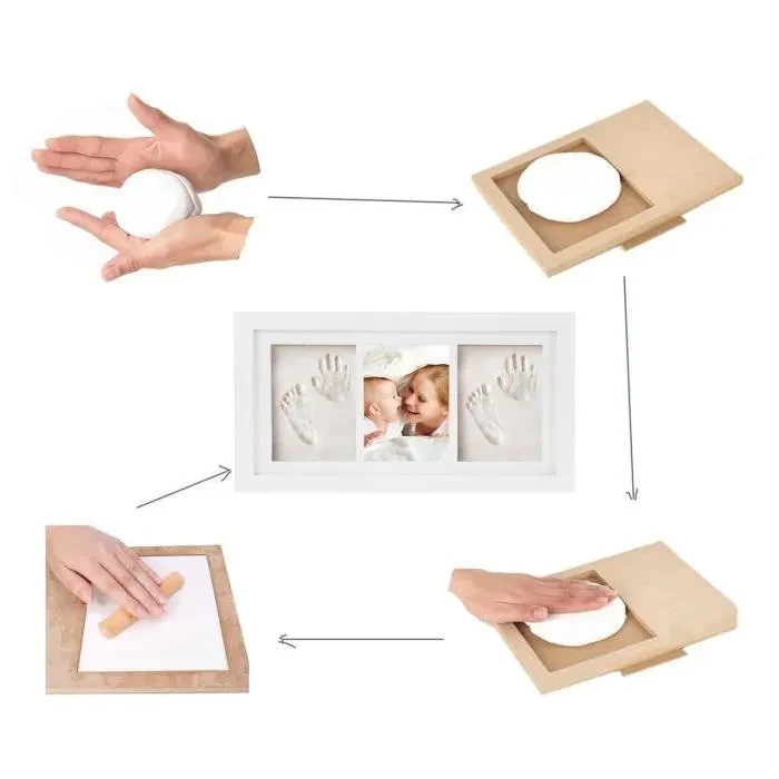 Foot Print Wooden Photo Frame
