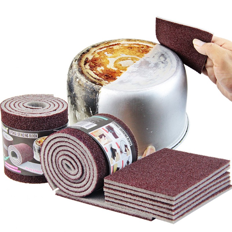 Magic Melamine Sponge Eraser Carborundum Kitchen Scrub for Pots, Pans, and Utensils