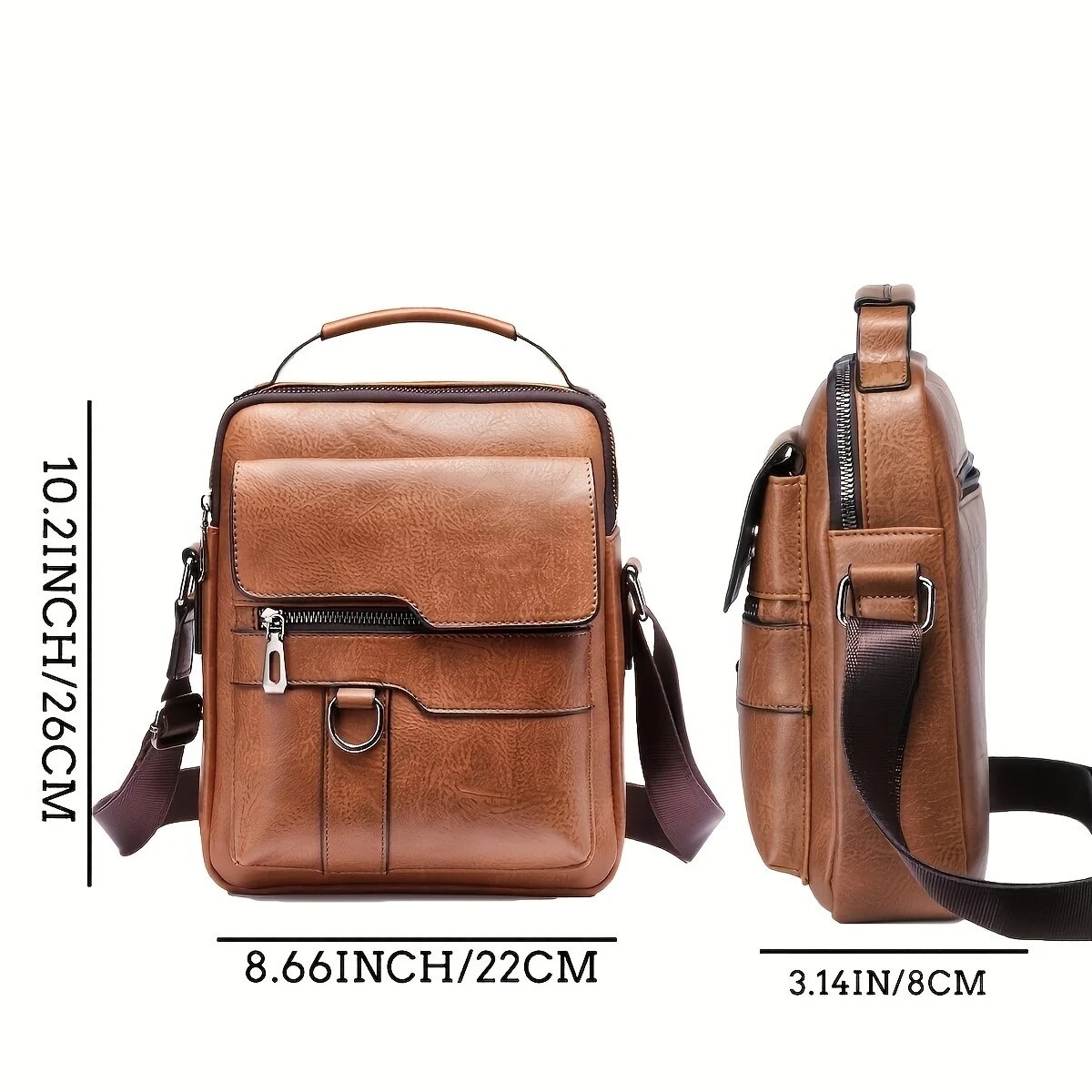 Men's PU Leather Shoulder Bag