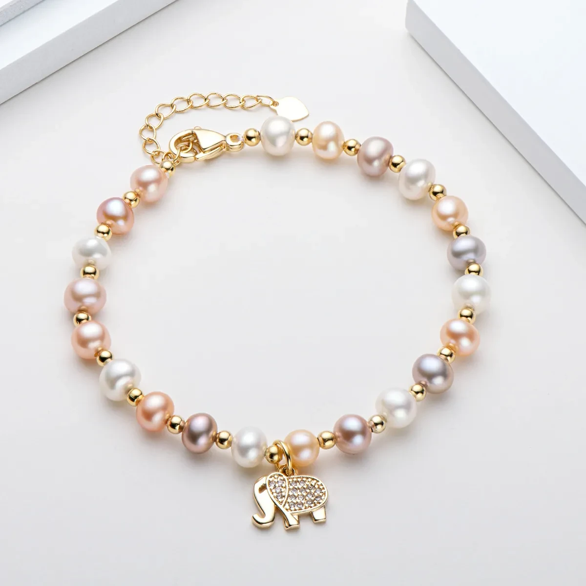 High-Grade 14K Gold-plated Pearl Bracelet For Women