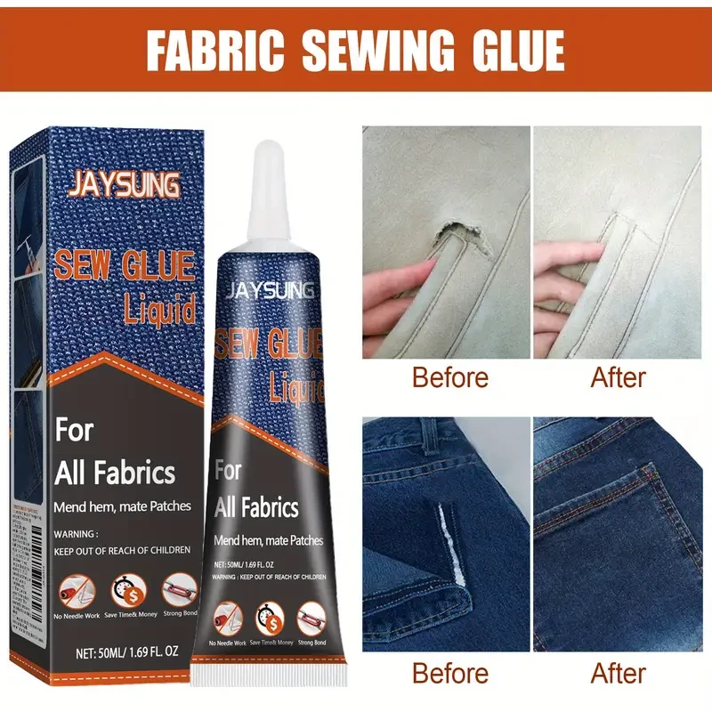 Fabric Sewing Glue Ragged Clothes Repair Specialized Glue Pants Insole Fabric Adhesive Sewing Glue