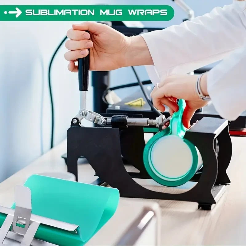 POPMISOLER 3PCS Silicone Mug Clamps - BPA-Free, Non-Slip, Durable 3D Sublimation Wraps for 11, 12, and 15 Oz Mugs