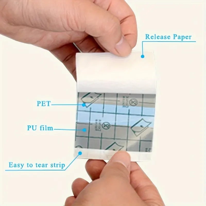 5 Rolls of Waterproof Medical Tape: Ideal for Swimming, Showers, and Tattoo Protection