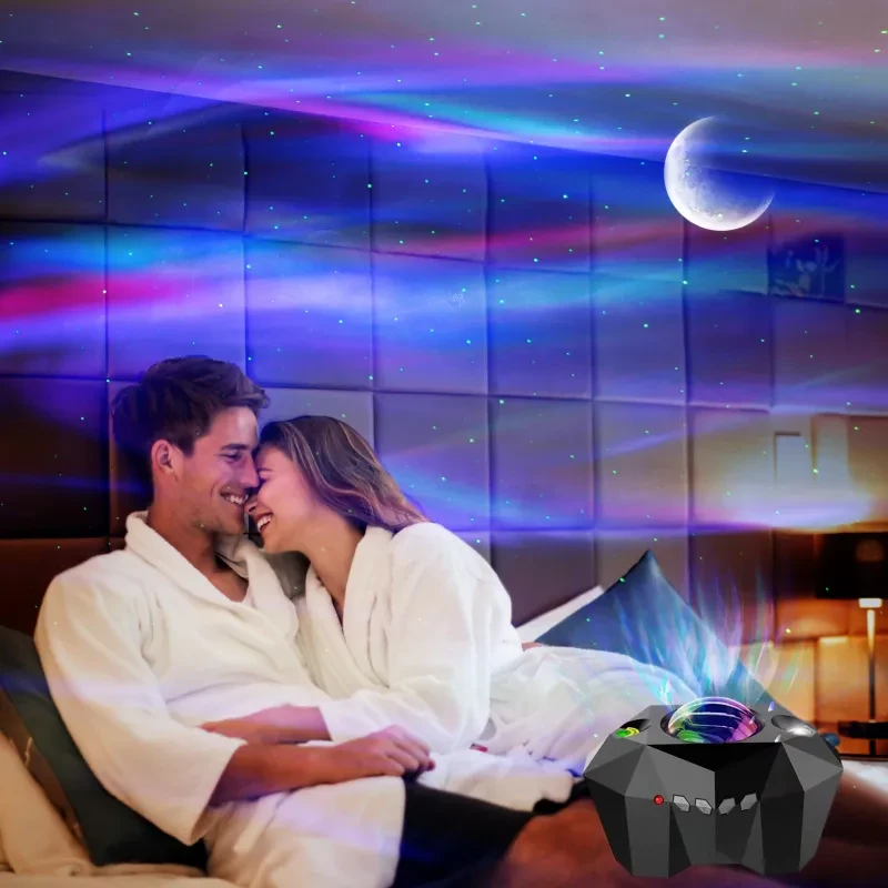 Aurora Borealis Starlight Projectors LED Galaxy Star Atmosphere Galaxy Night Light Home Bedroom Sky Moon Lamp Room Decor Gift