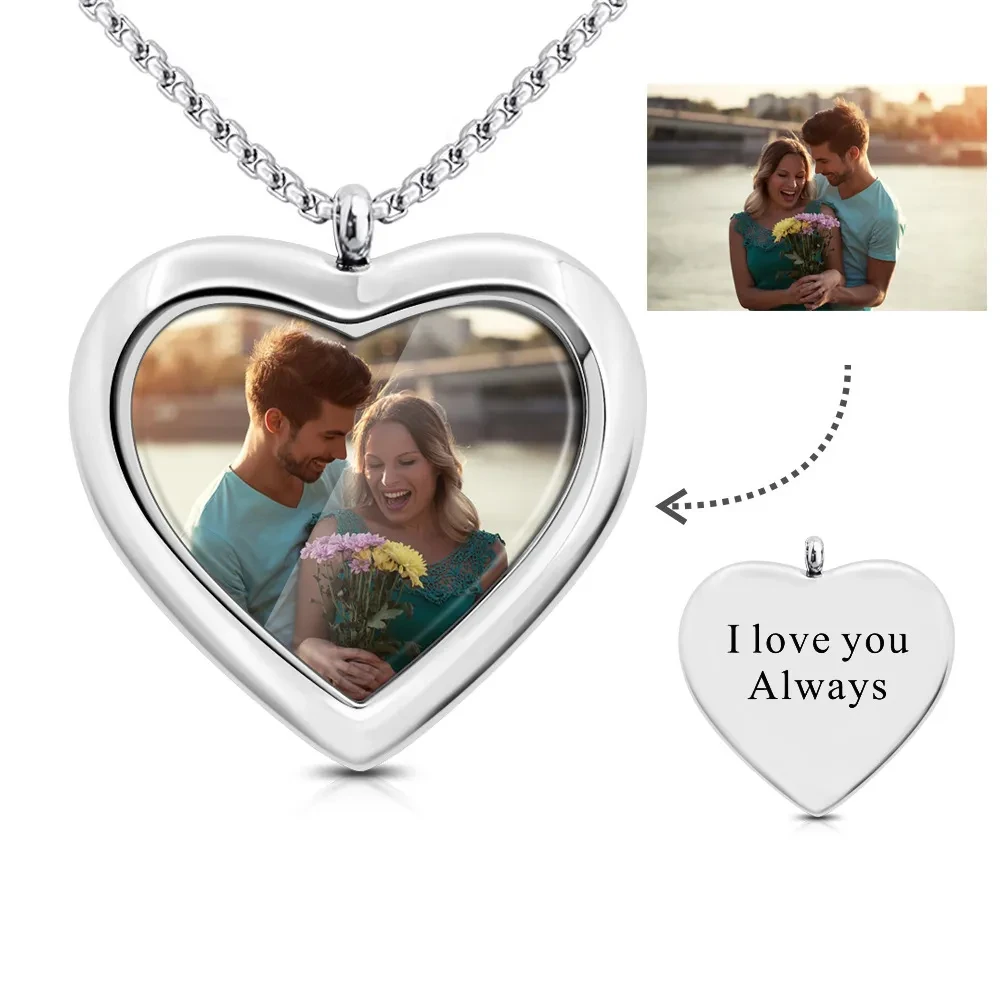 Private Custom Memory Photo Frame Necklace