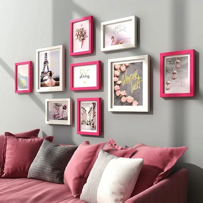 Simple Living Room Decorative Photo Frame Punch-free