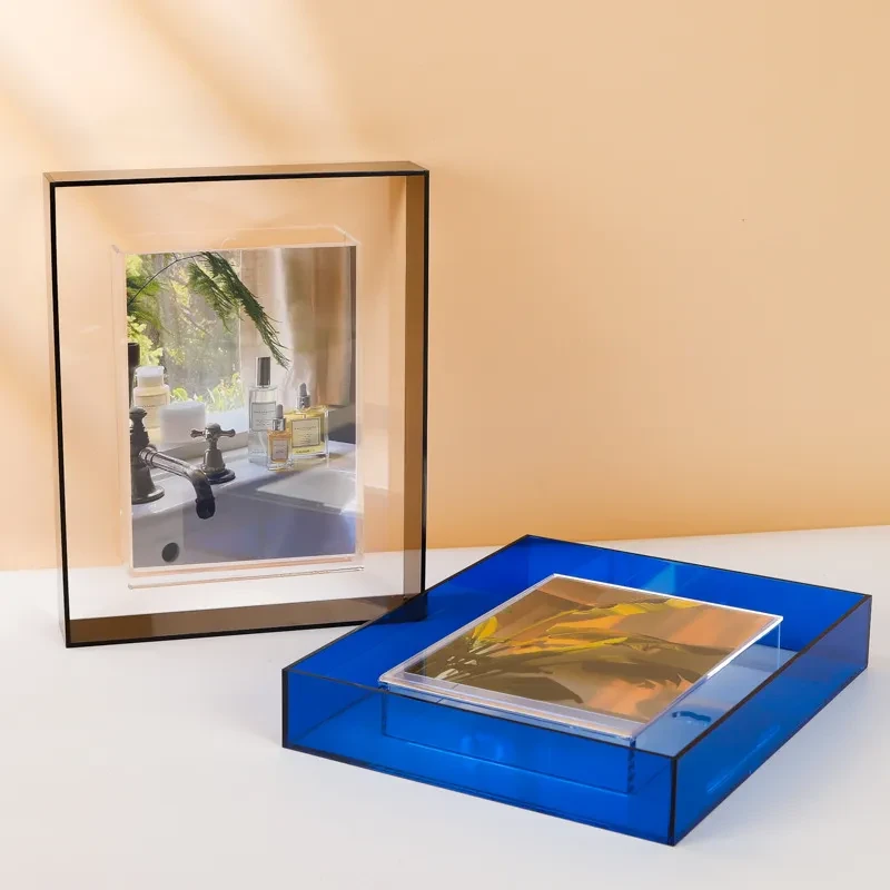 Diy Color Acrylic Photo Frame Box Table