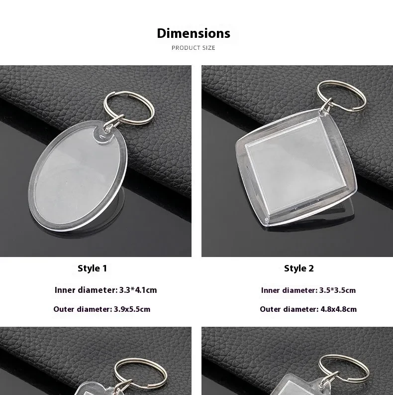 Empty Shell Transparent Acrylic Photo Frame Plastic