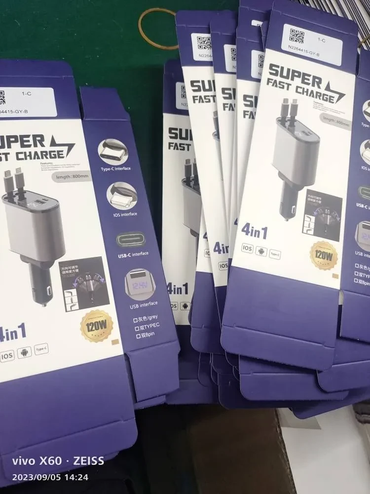Metal Car Charger 100W Super Fast Charging