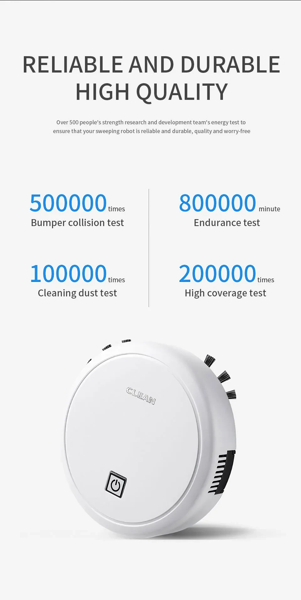 3-in-1 Robot Vacuum Cleaner 1800Pa Multifunctional