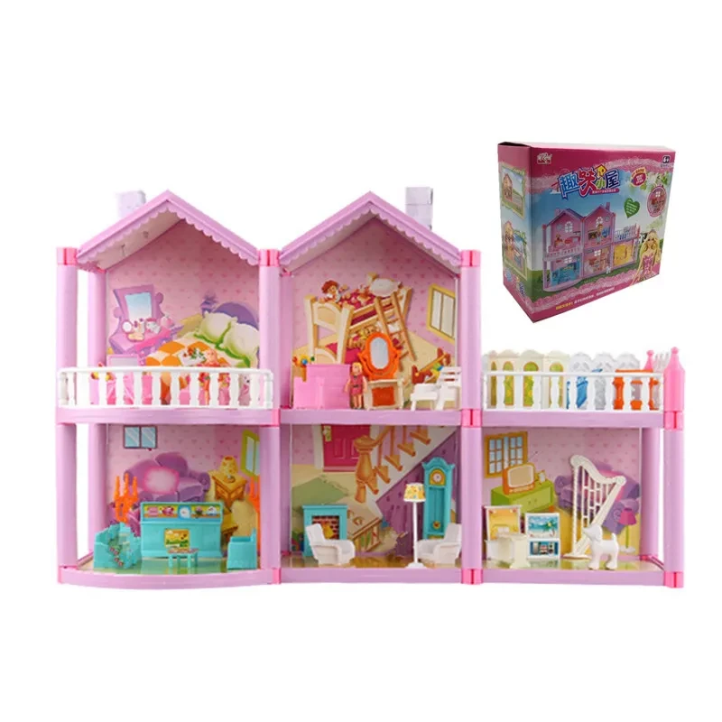 Purple DIY assembled castle