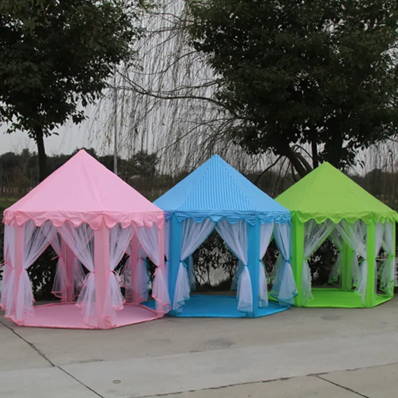 Children's Hexagonal Princess Castle Tent