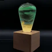 EP LIGHT Resin Wood Table Lamp