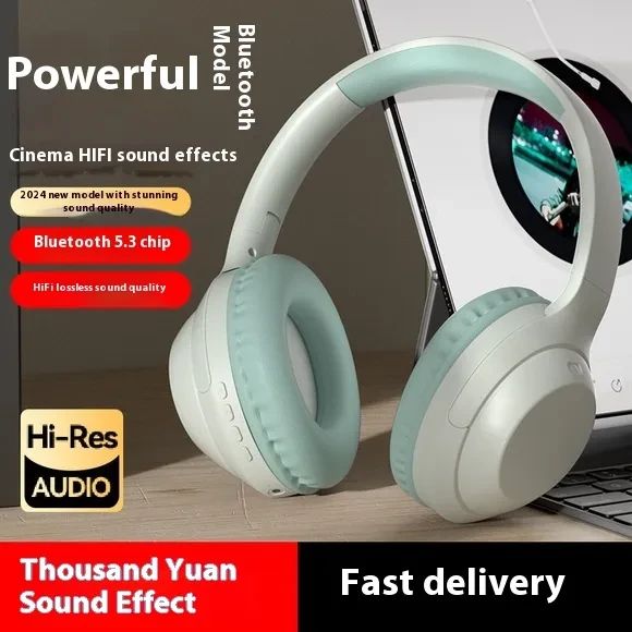 Head-mounted Wireless Bass E-sports Games Music Headset