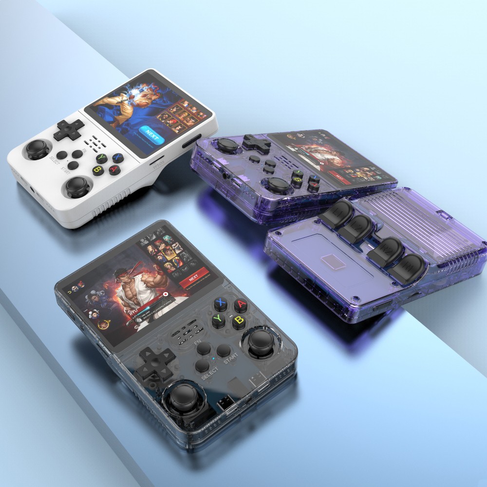 R36S Retro Handheld Game Console Open Source Linux System with 3.5-Inch IPS Screen, 64GB/128GB Storage