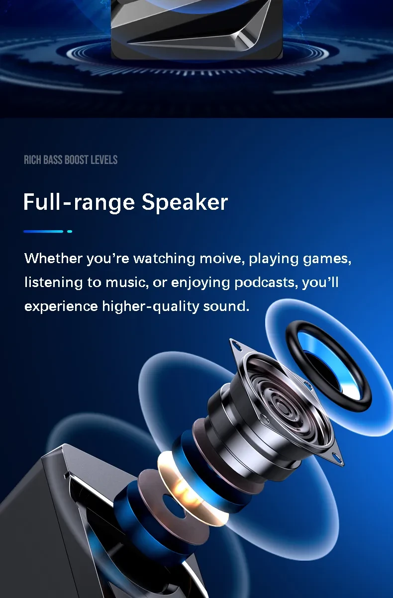 Desktop Computer Sound Bar Speakers