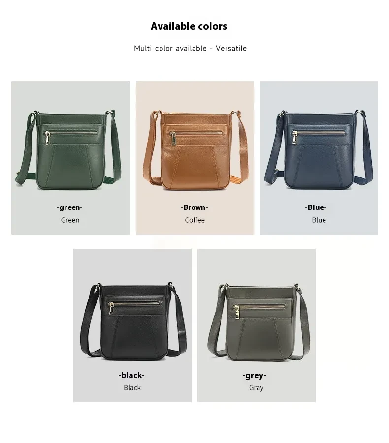 New Mother Style First Layer Cowhide Messenger Bag