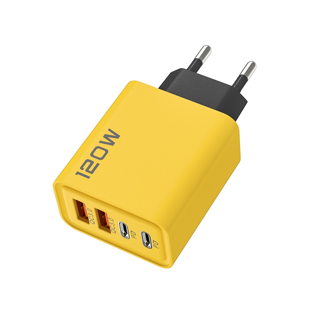 4-Port USB-C PD Quick Charger  Fast Charging Adapter with Quick Charge 3.0 for iPhone, Samsung, Xiaomi, Huawei