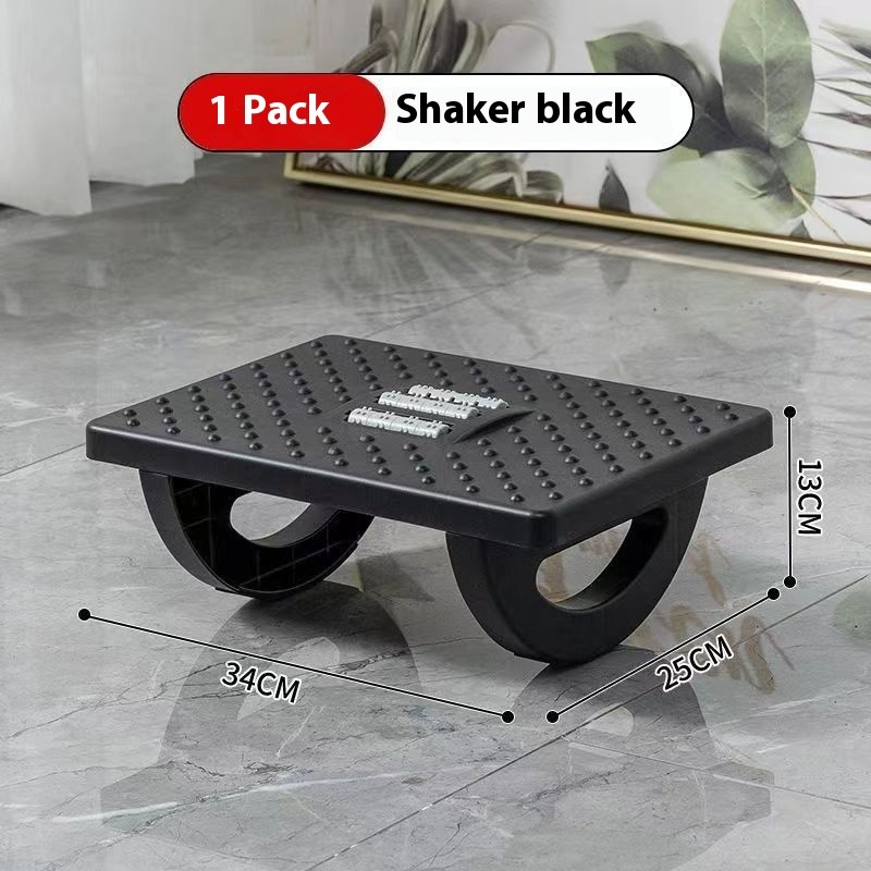 Ergonomic Under-Desk Foot Rest with Massage Rollers Portable Foot Stool