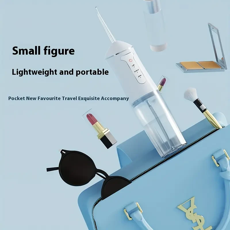 USB Rechargeable Water Flosser with High-Frequency Pulsation, Deep Cleaning Oral Irrigator