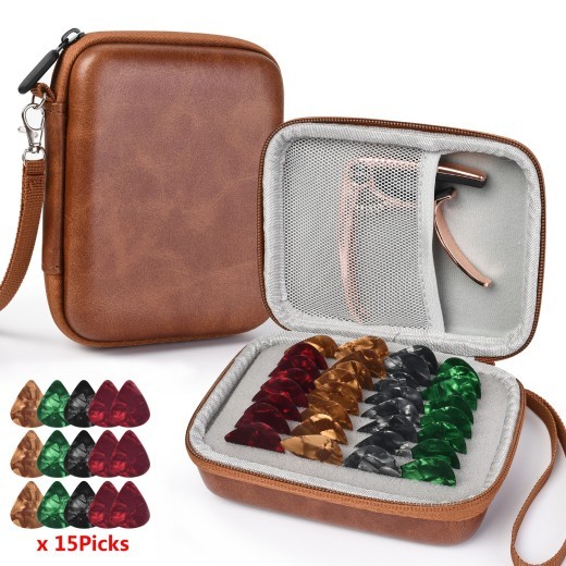 Guitar Pick Storage Box Guitar Accessories Bag 15 Pick