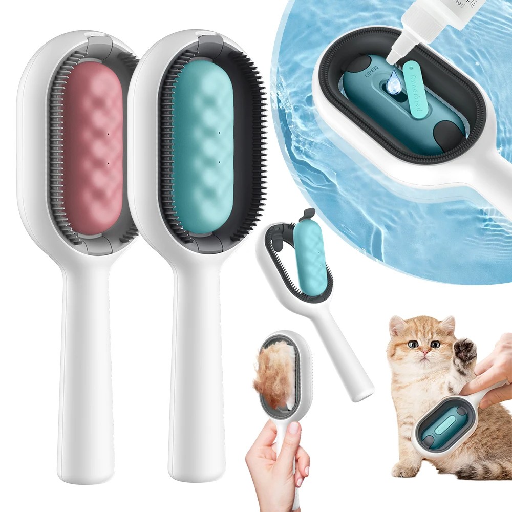 Wet Pet Brush with Water Tank