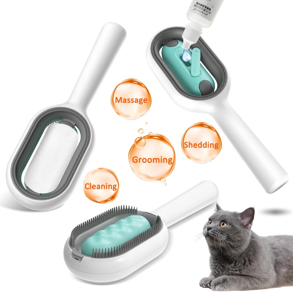 Wet Pet Brush with Water Tank