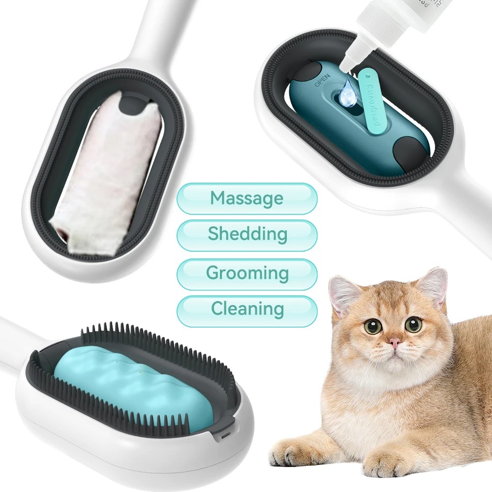 Wet Pet Brush with Water Tank