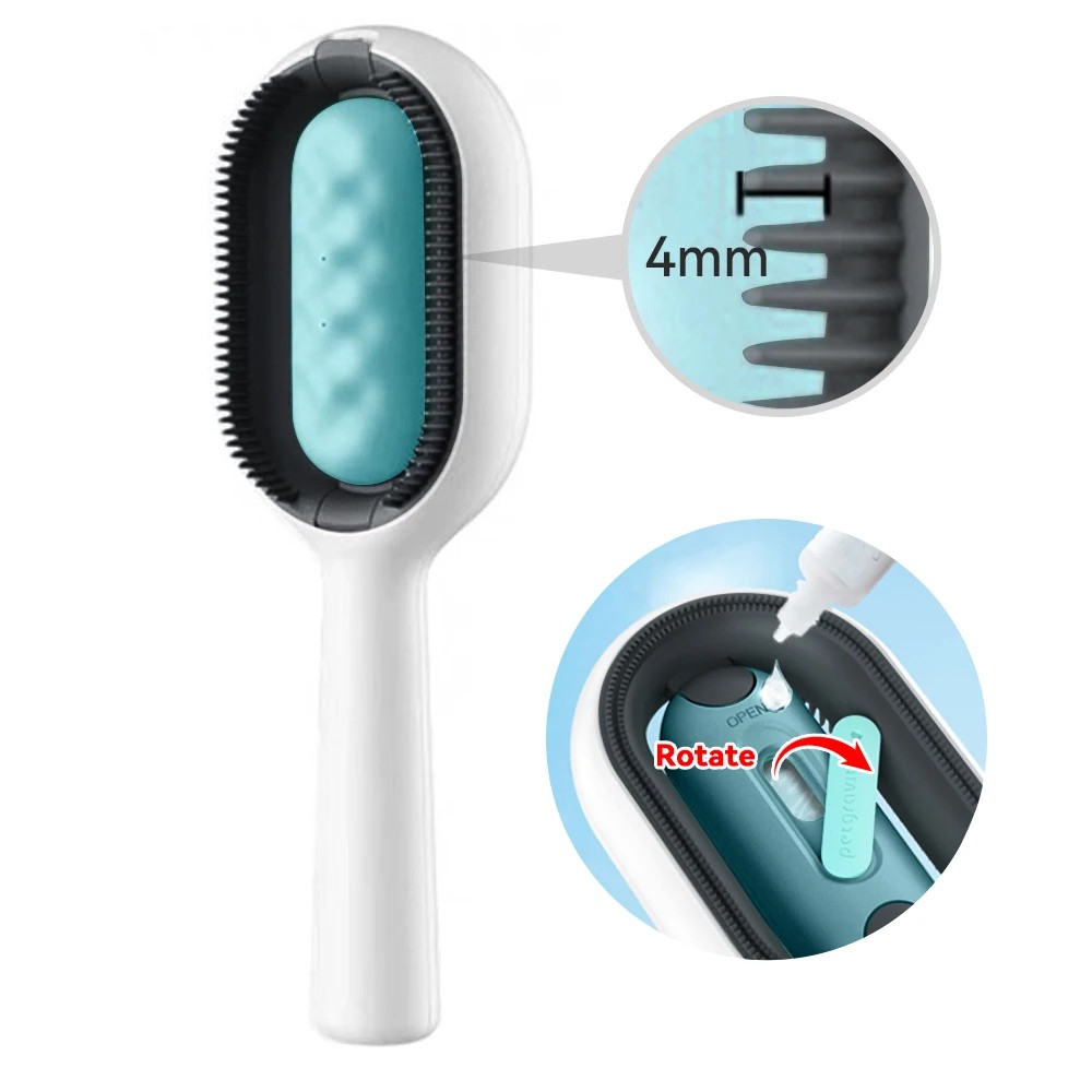 Wet Pet Brush with Water Tank