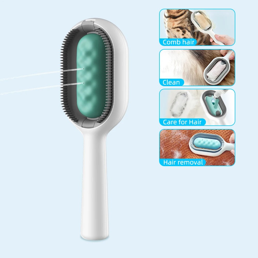 Wet Pet Brush with Water Tank