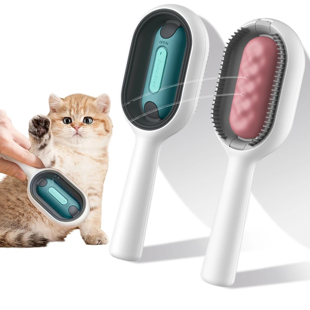 Wet Pet Brush with Water Tank