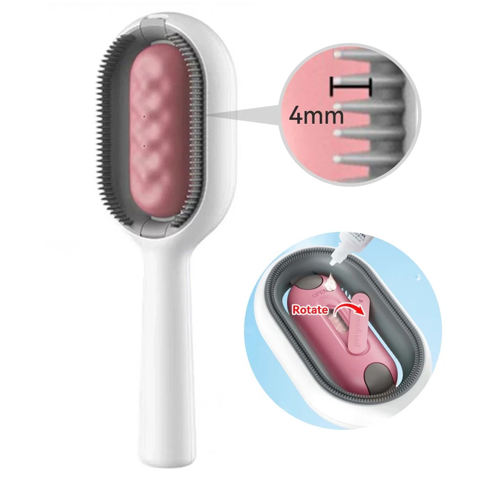 Wet Pet Brush with Water Tank