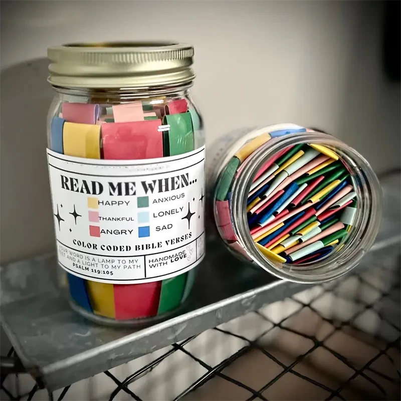 Inspirational Bible Verses Jar A Reminder of God's Words