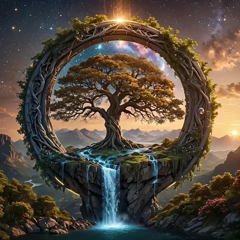 1pc Magical Tree of Life Diamond Painting Kit