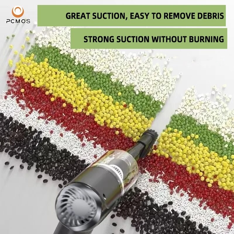 PCMOS Wireless Vacuum Cleaner 120W Dual Use for Home and Car