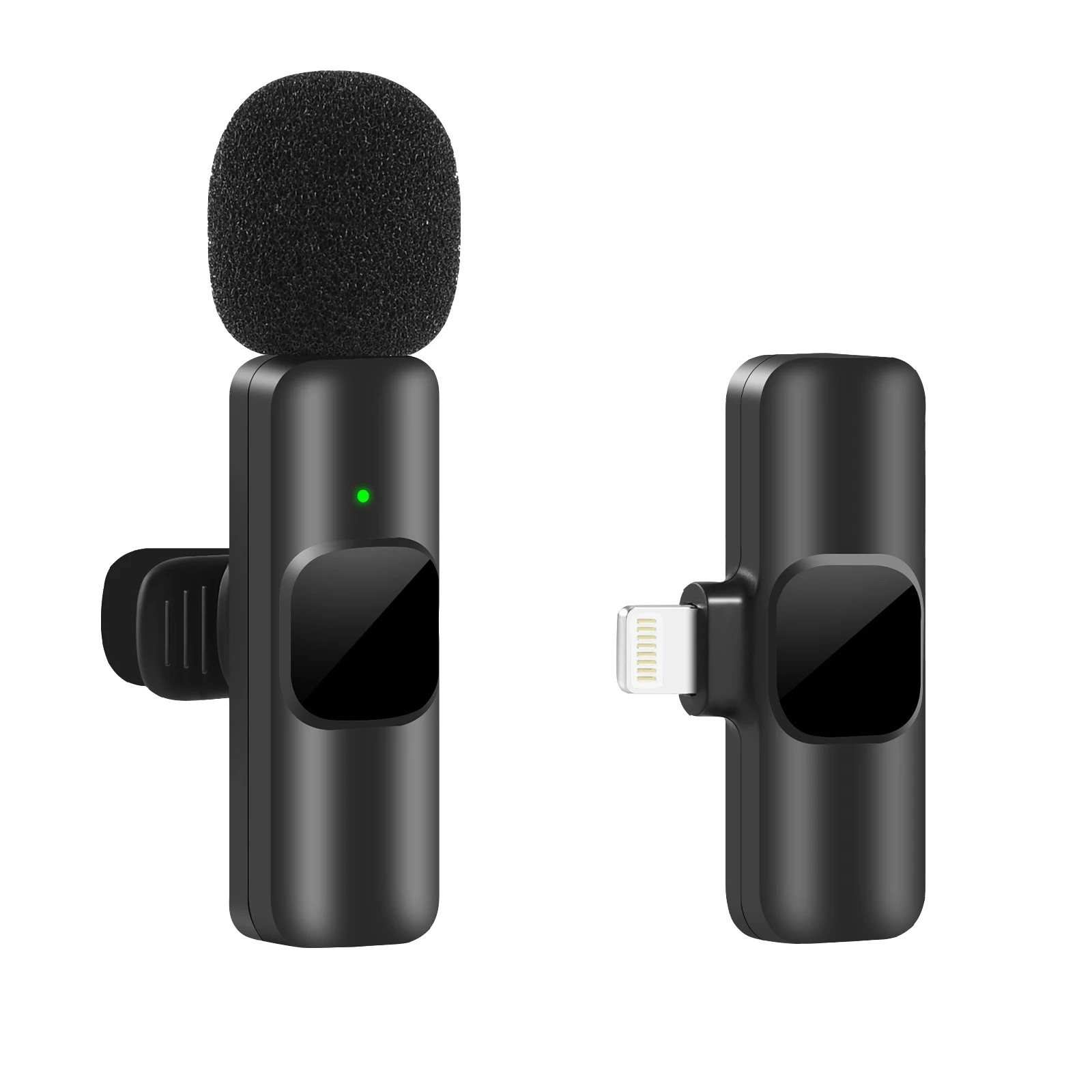 Wireless Lavalier Microphone Portable Mini Mic for iPhone, Android