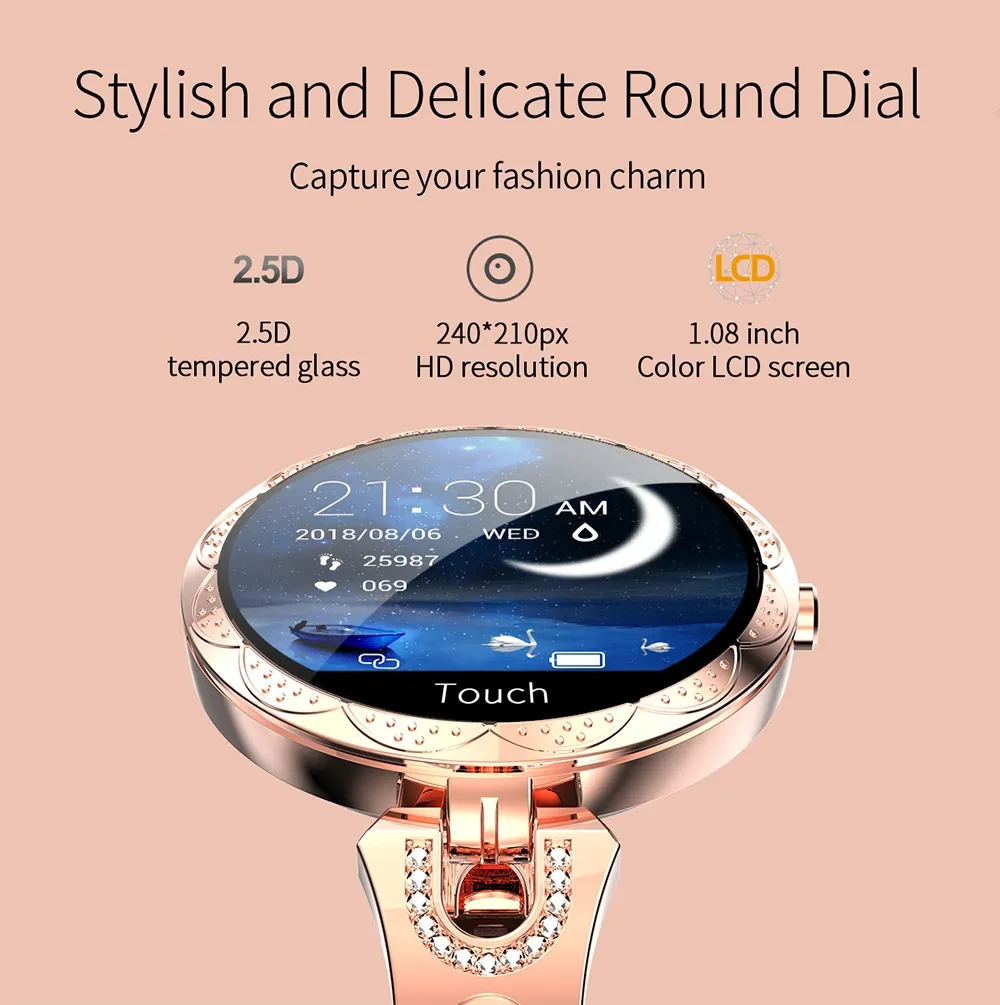 Fashion Women's Smart Watch Waterproof