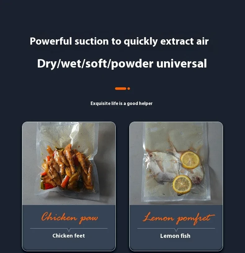 Vacuum Sealing Machine Food Preservation Machine Small Vacuum Machine Automatic Plastic-envelop Machine