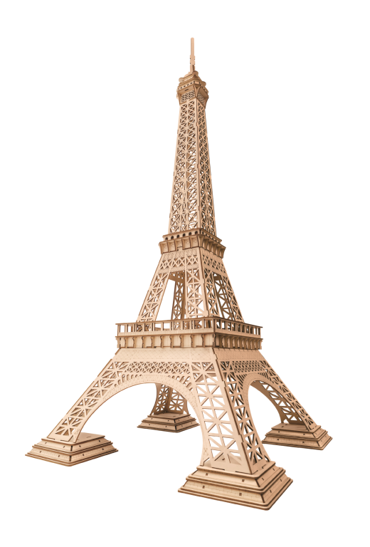 ROBOTIME 3D Wooden Puzzle Eiffel Tower DIY Assemble Toy Model Kit Xmas Gifts