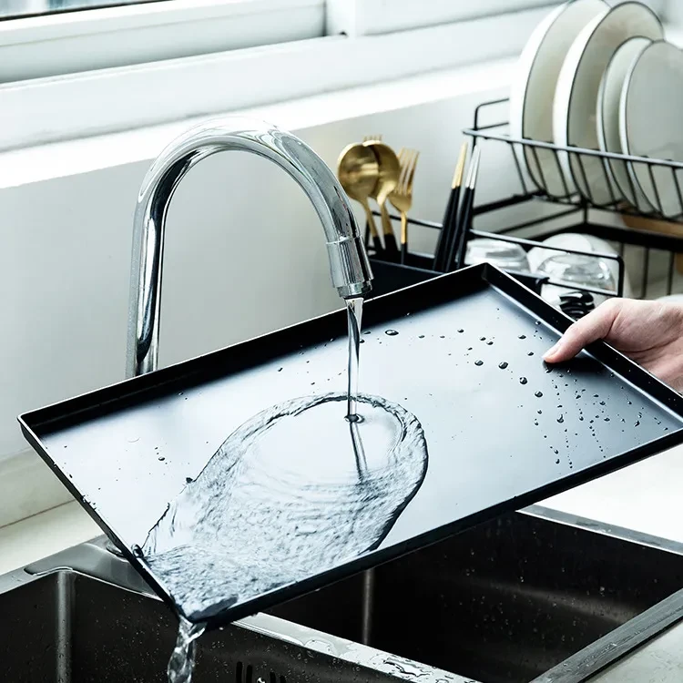 wholesale sink draining double tier metal wire