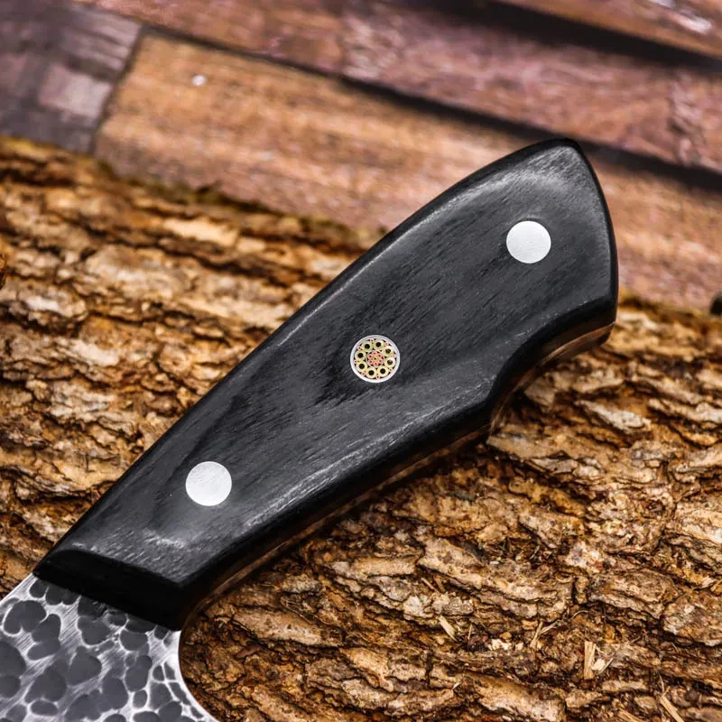 Hand Hammered Kitchen Knife Stainless Steel Outdoor