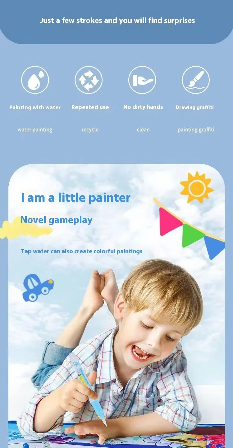 Ball Pen Painting Book Coloring Painting Mat Children's Toys
