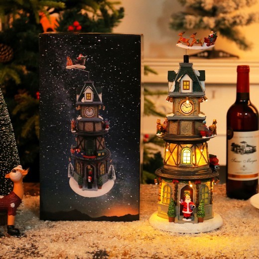 Christmas Gift Luminous Rotating Music Box Children's Birthday Night Light